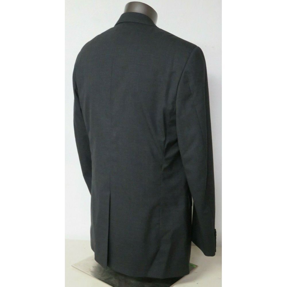Mens Brooks Brothers Brooksease 2 Button Blazer Sport Coat Solid Gray Size 44 L - Picture 4 of 11